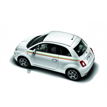 Fiat Tricolore Italie Drapeau Badge Autocollant convient 500 500 C 595 500X 500 L ABARTH Panda