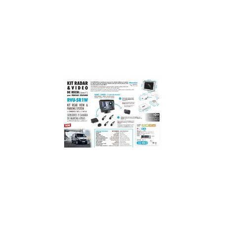 Kit radar & vidéo de recul avec écran LCD 5''