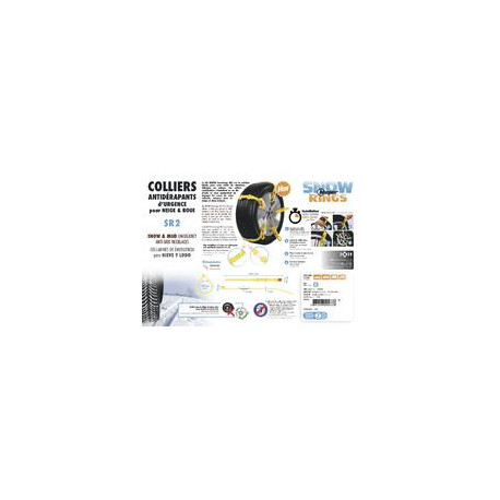 Colliers antidérapants d'urgence pour neige et boue