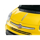 BARRE CHROME SATINE SUR CAPOT FIAT 500L TREKKING